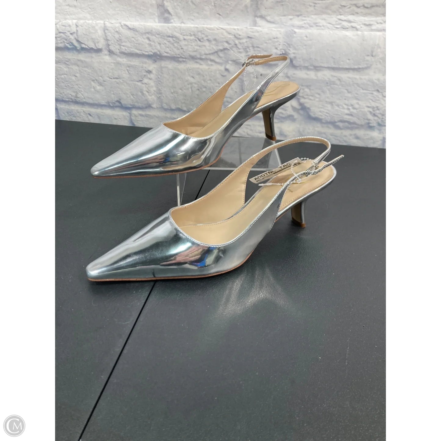 Shoes Heels Kitten By Sam Edelman In Silver, Size: 11