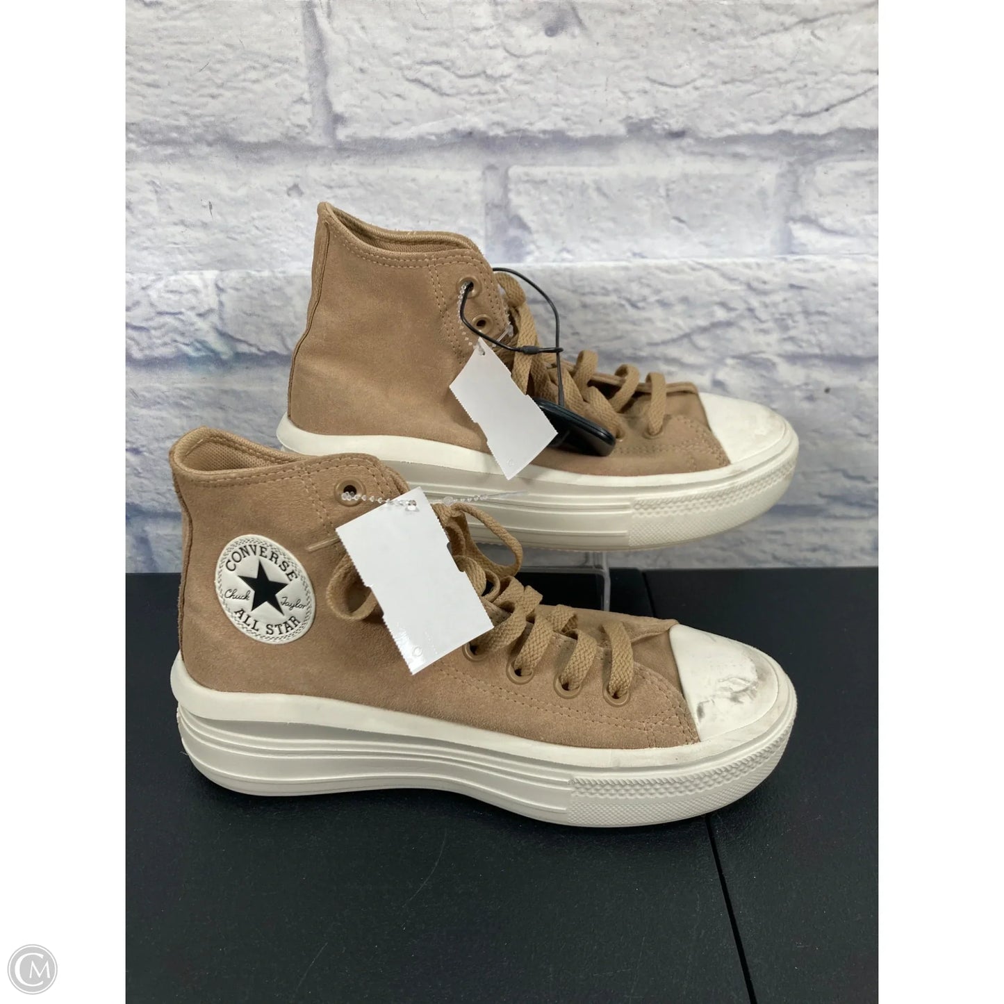 Shoes Sneakers Platform By Converse In Tan, Size: 8