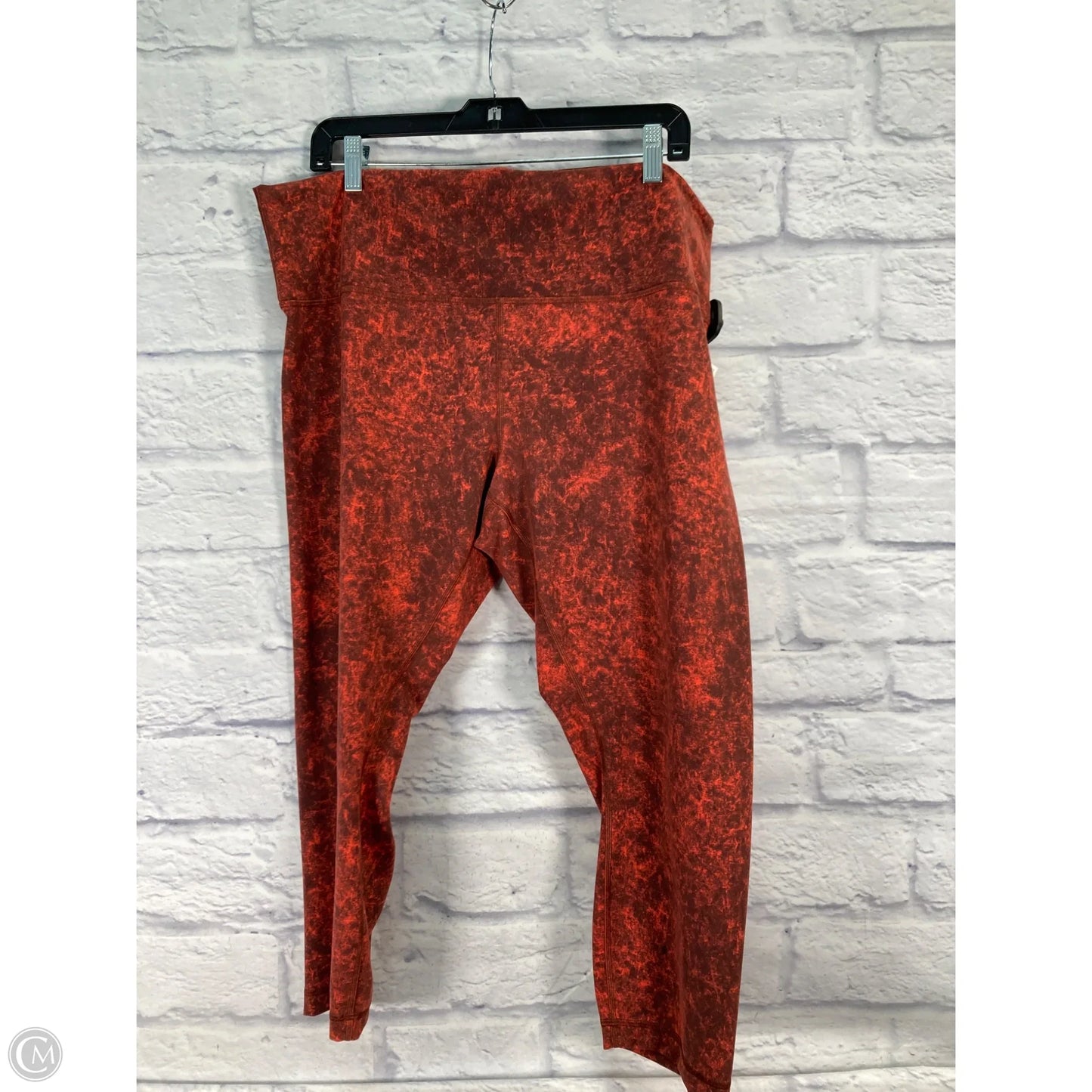 Athletic Capris By Lululemon In Orange, Size: 20