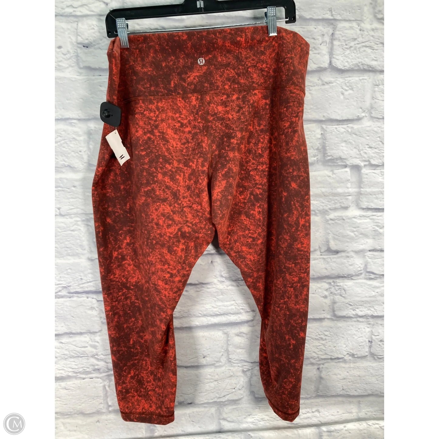 Athletic Capris By Lululemon In Orange, Size: 20