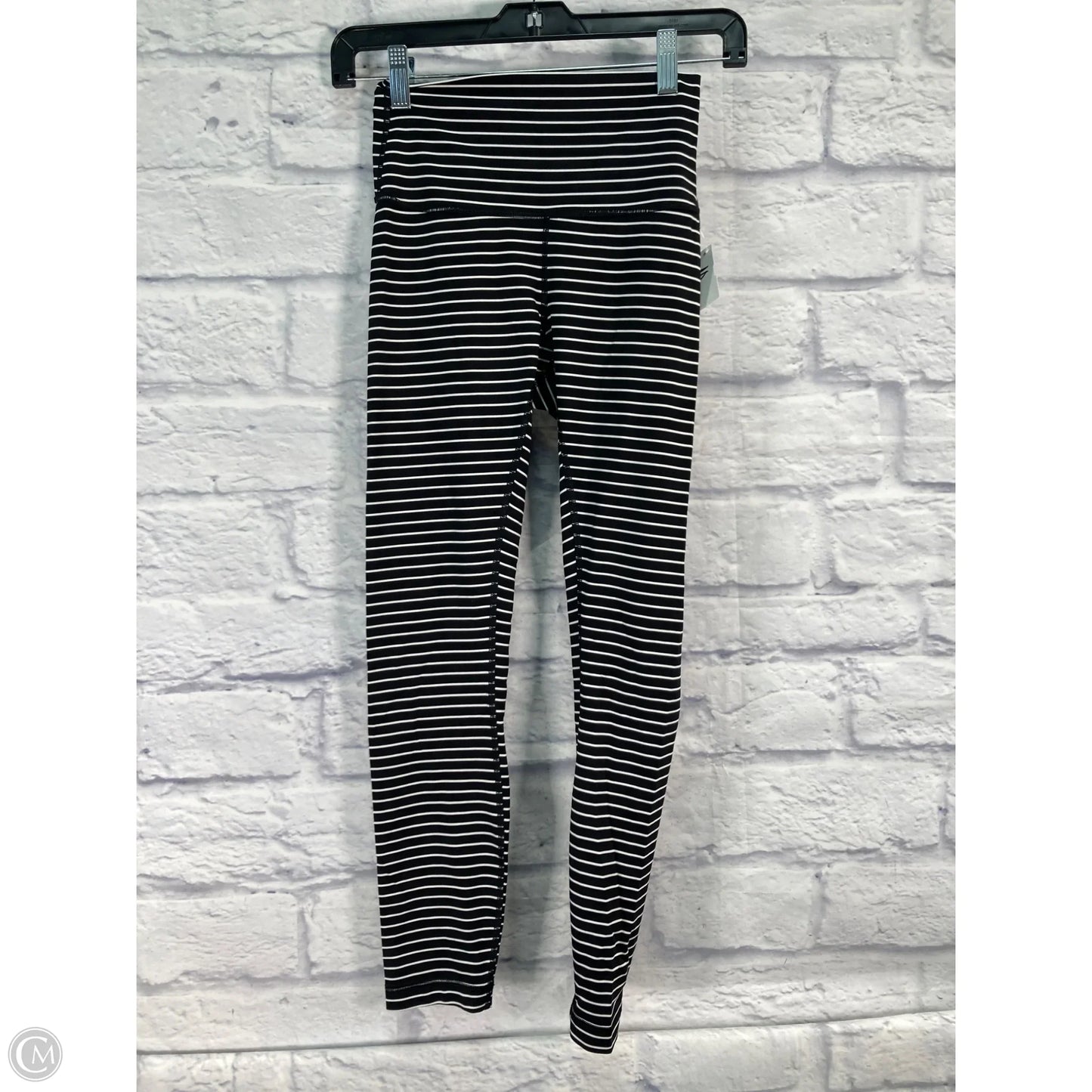 Athletic Leggings By Lululemon In Black & White, Size: 4