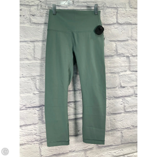 Athletic Capris By Lululemon In Green, Size: 4