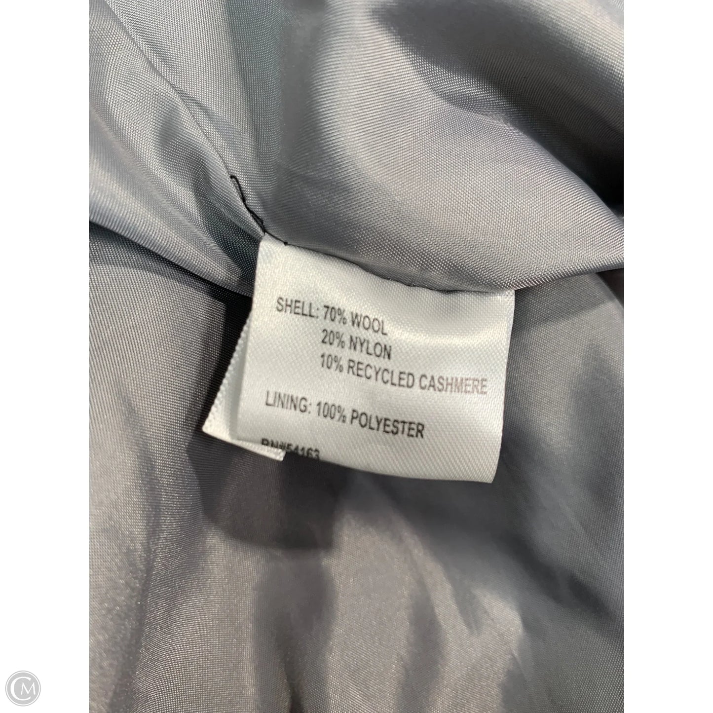 Coat Wool By Calvin Klein In Black, Size: S