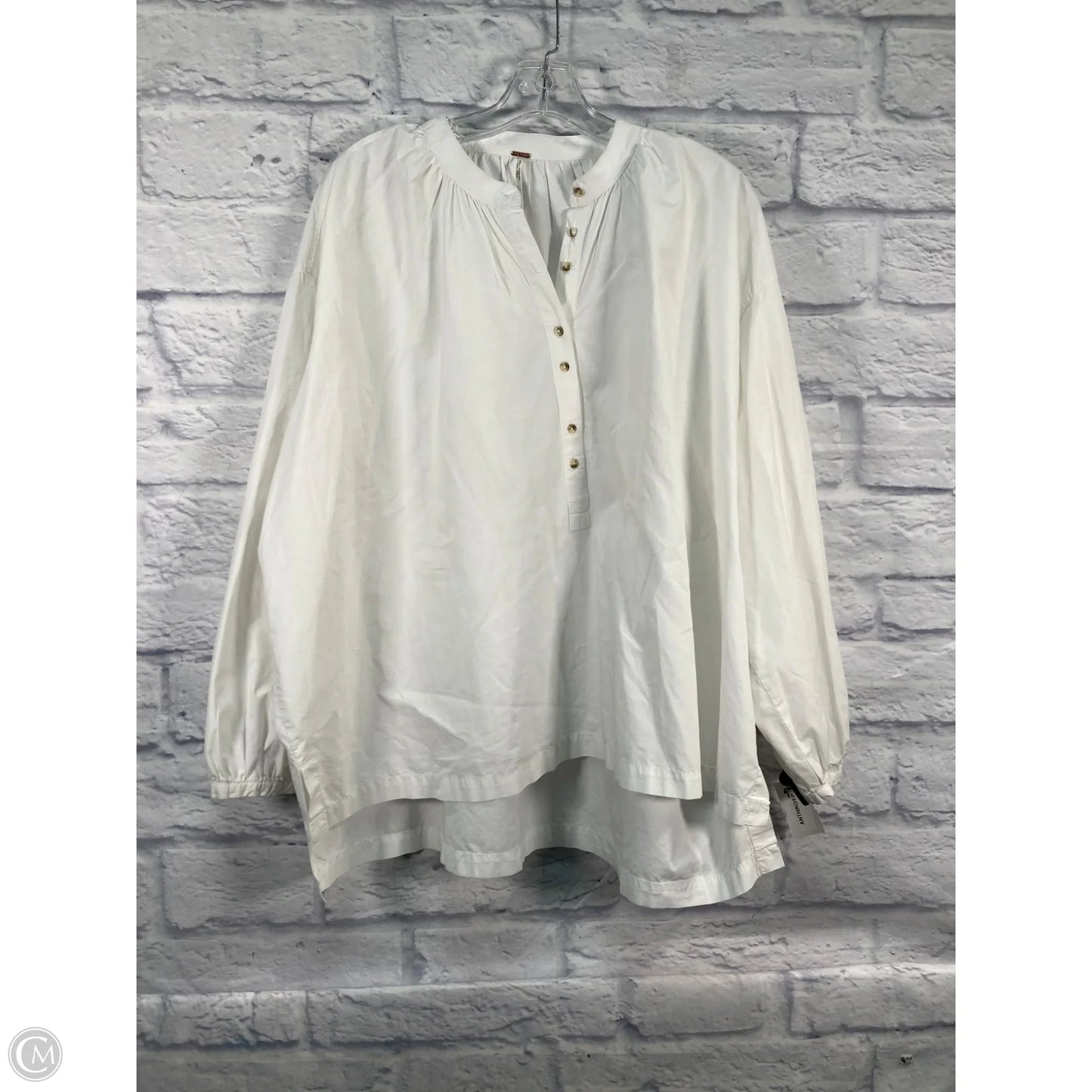 Top Long Sleeve By Free People In White, Size: M