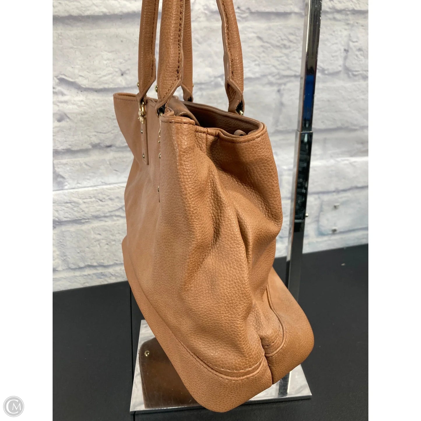 Handbag Leather By Tommy Hilfiger, Size: Medium
