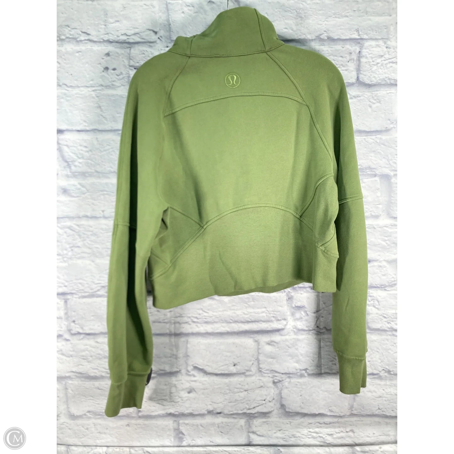 Athletic Sweatshirt Collar By Lululemon In Green, Size: Xxs