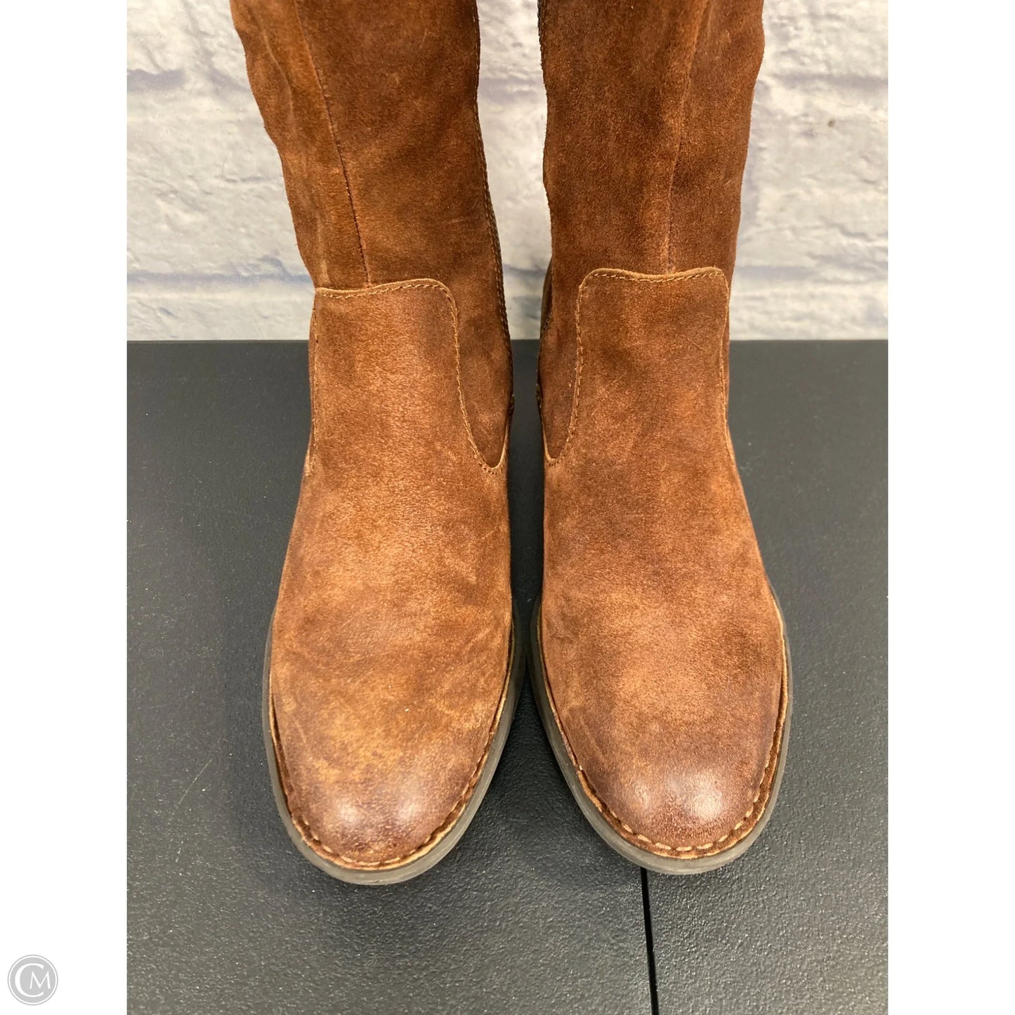 Boots Mid-calf Heels By Born In Brown, Size: 8.5