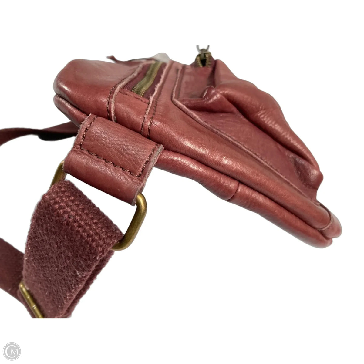 Crossbody Leather By Free People, Size: Medium