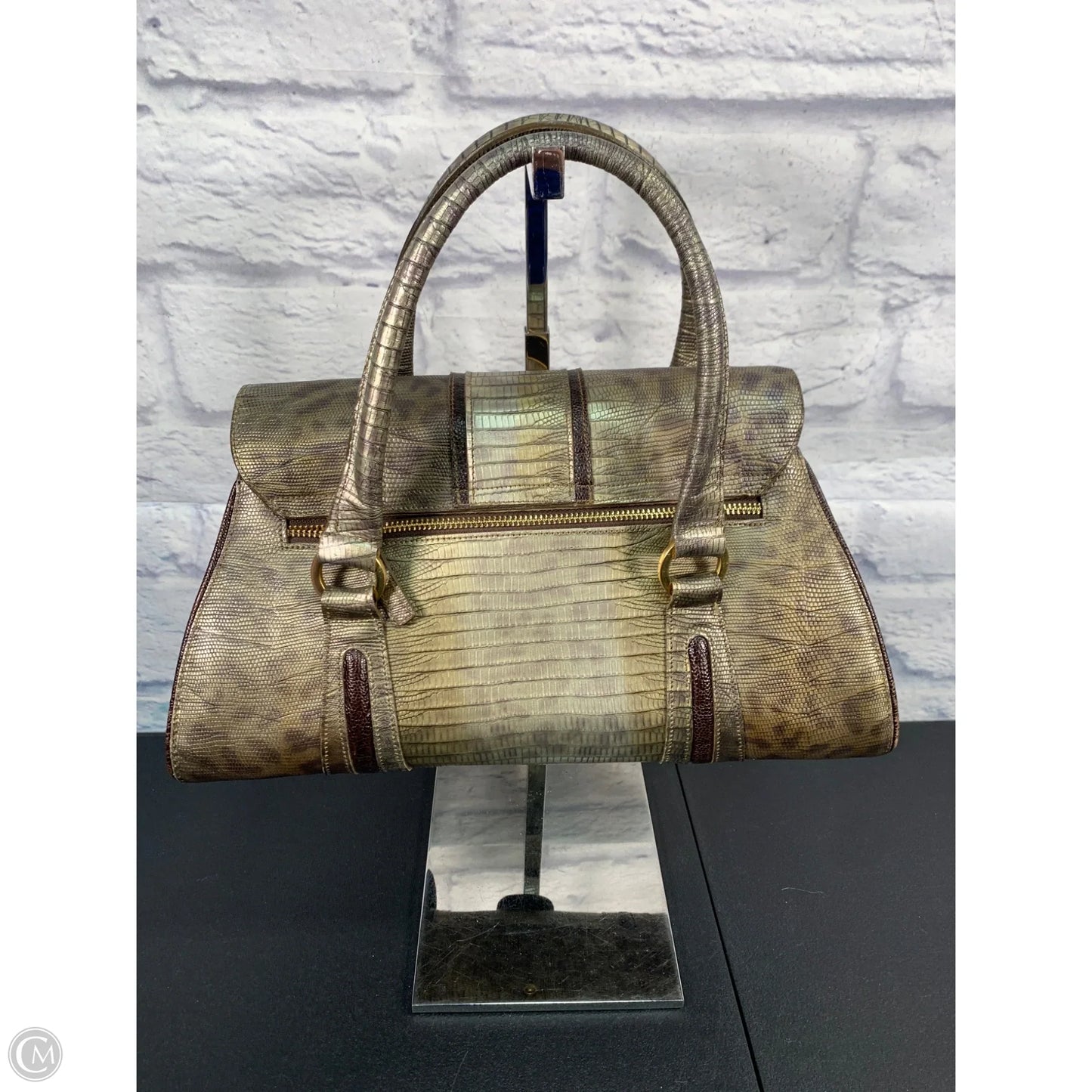 Handbag Designer By Brahmin, Size: Medium
