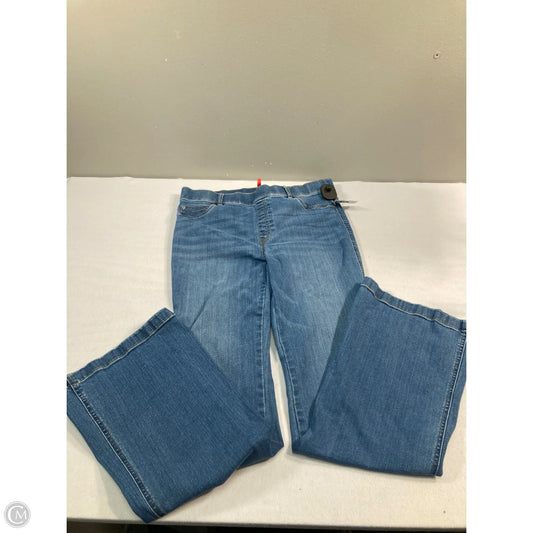 Jeans Flared By Spanx In Blue Denim, Size: 12