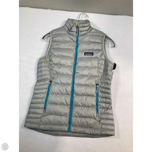 Vest Puffer & Quilted By Patagonia In Grey, Size: Xs
