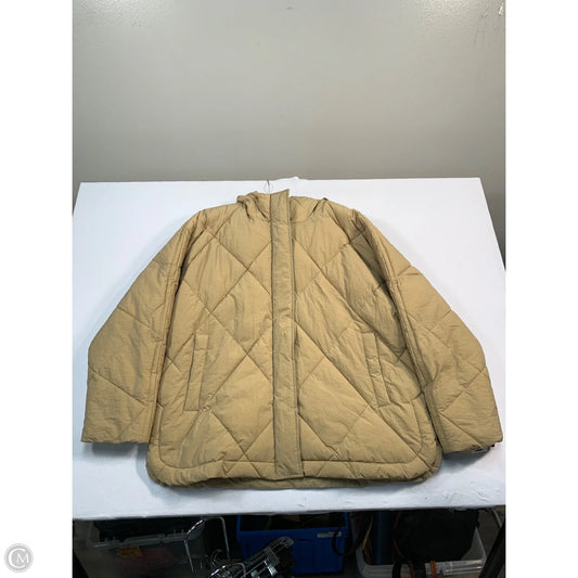 Coat Puffer & Quilted By Madewell In Tan, Size: Xl