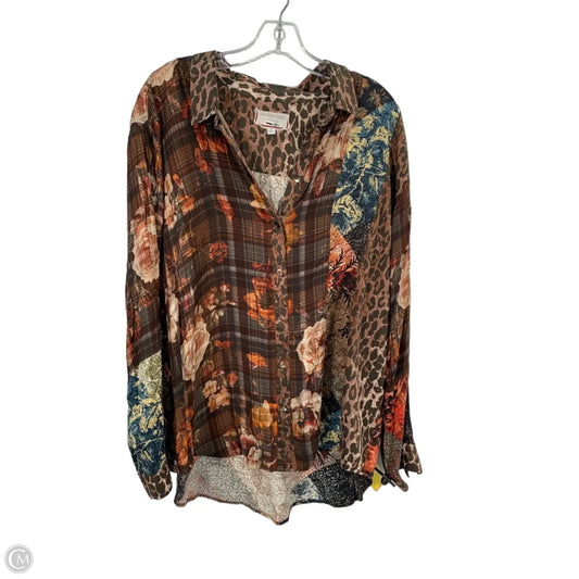 Bodysuit Designer By Johnny Was In Brown, Size: Xl