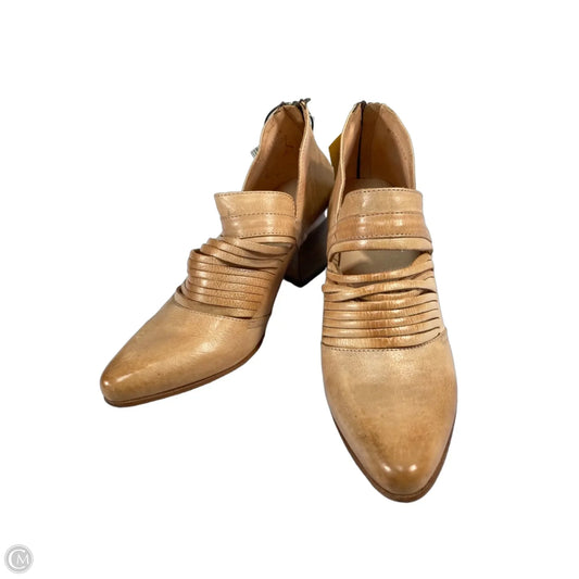 Boots Ankle Heels By Bed Stu In Tan, Size: 10