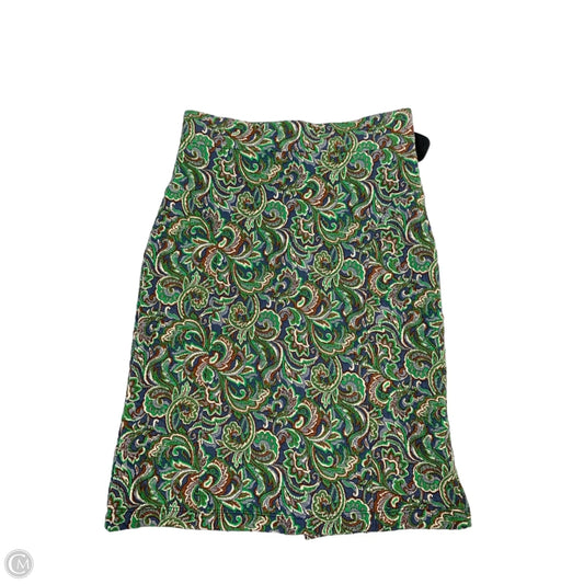 Skirt Midi By Maeve In Green, Size: Xs