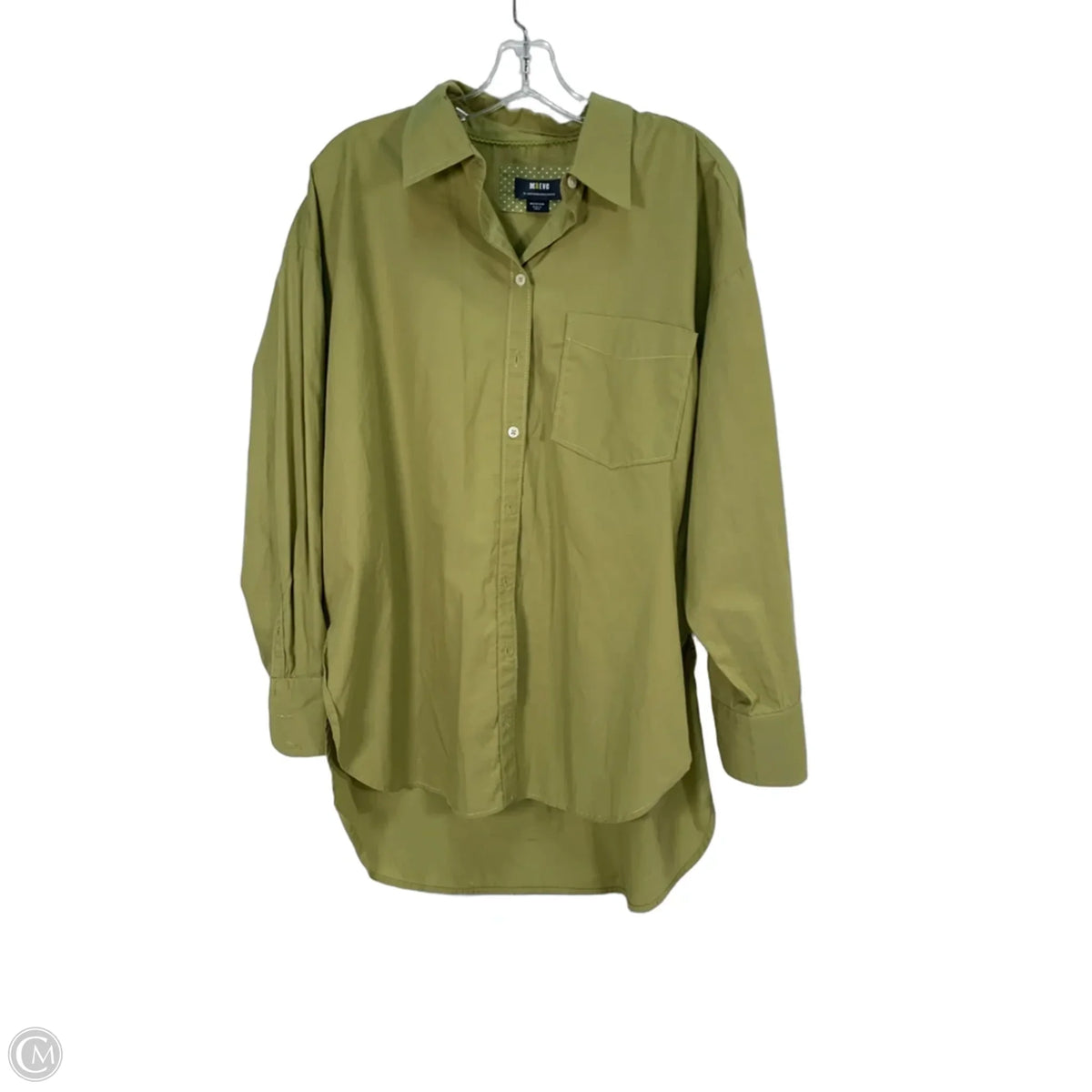 Top 3/4 Sleeve By Maeve In Chartreuse, Size: M