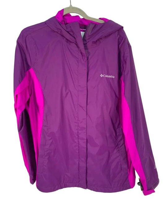 Jacket Windbreaker By Columbia In Purple, Size: Xl