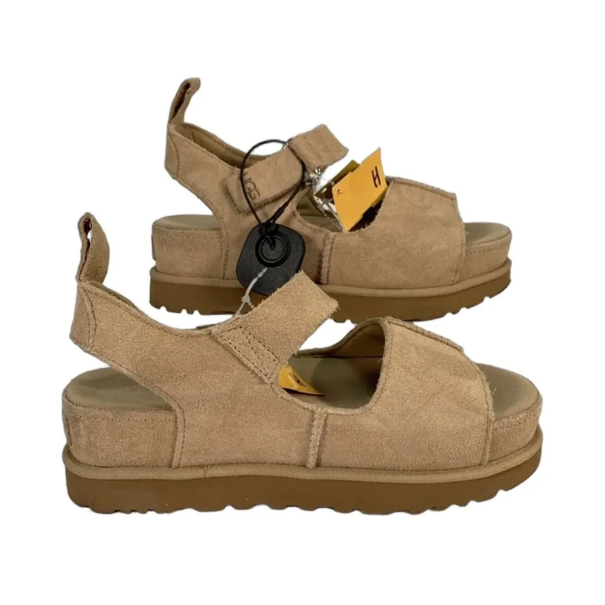 Sandals Designer By Ugg In Tan, Size: 8