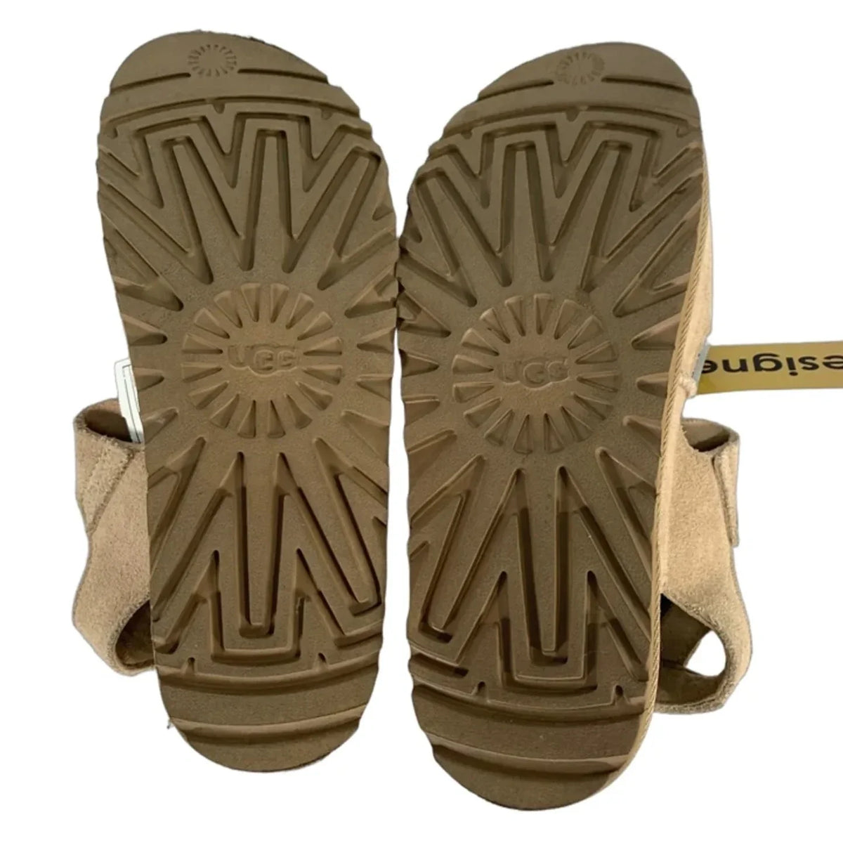 Sandals Designer By Ugg In Tan, Size: 8