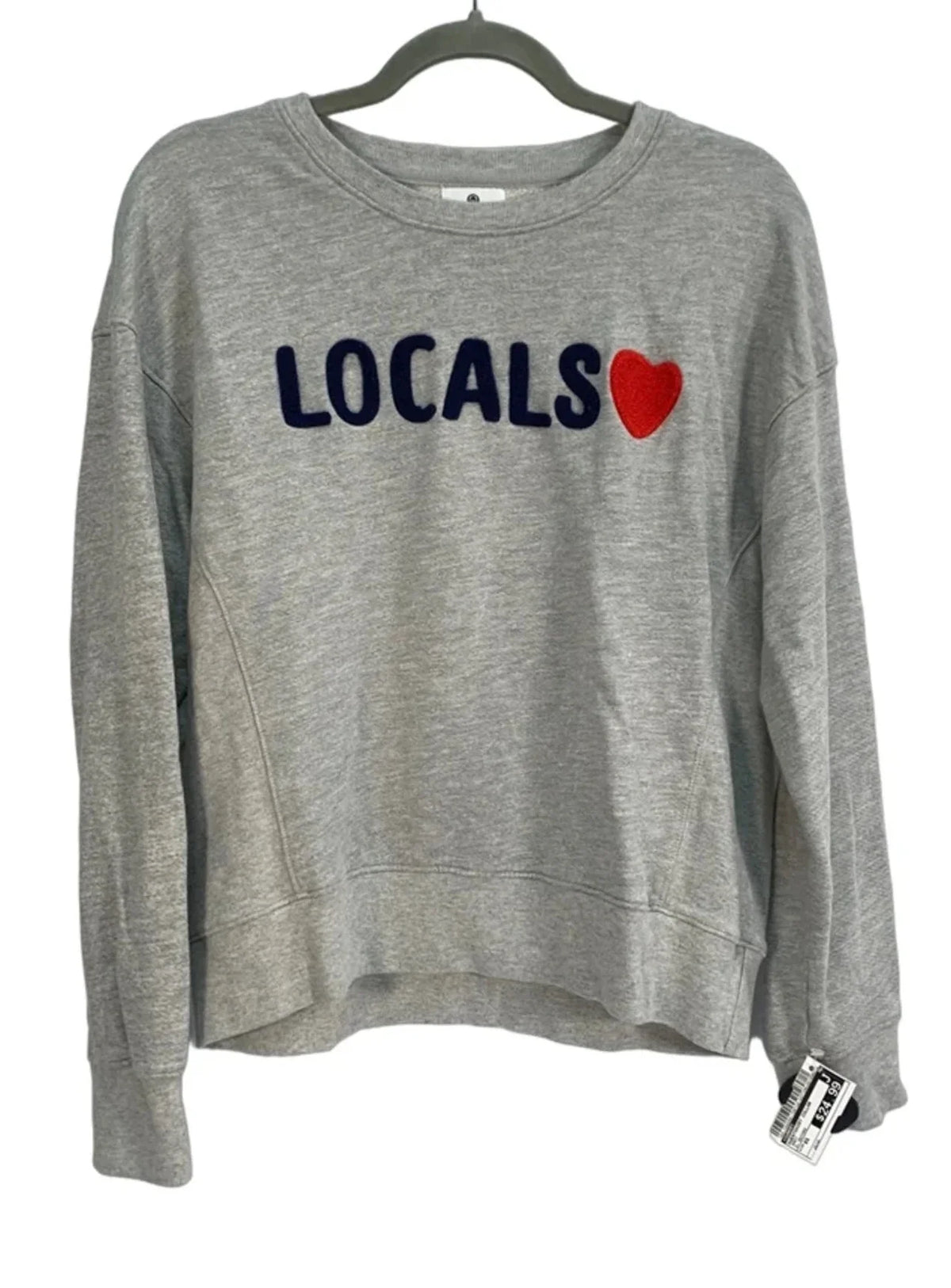 Sweatshirt Collar By Sundry In Grey, Size: Xs