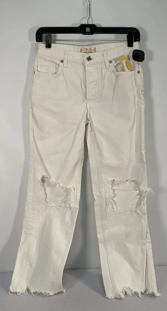 Jeans Cropped By We The Free In White, Size: 0