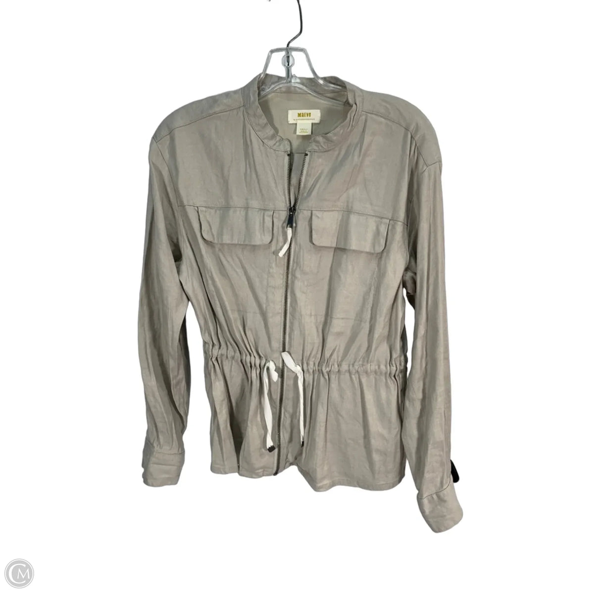 Jacket Utility By Maeve In Tan, Size: S