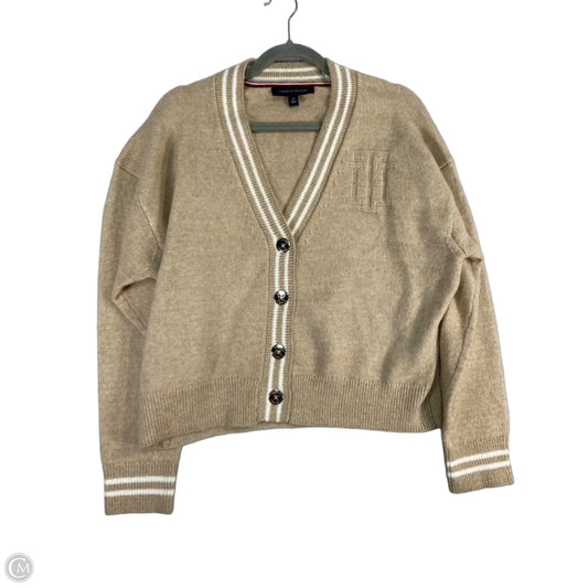 Sweater Cardigan By Tommy Hilfiger In Tan, Size: M