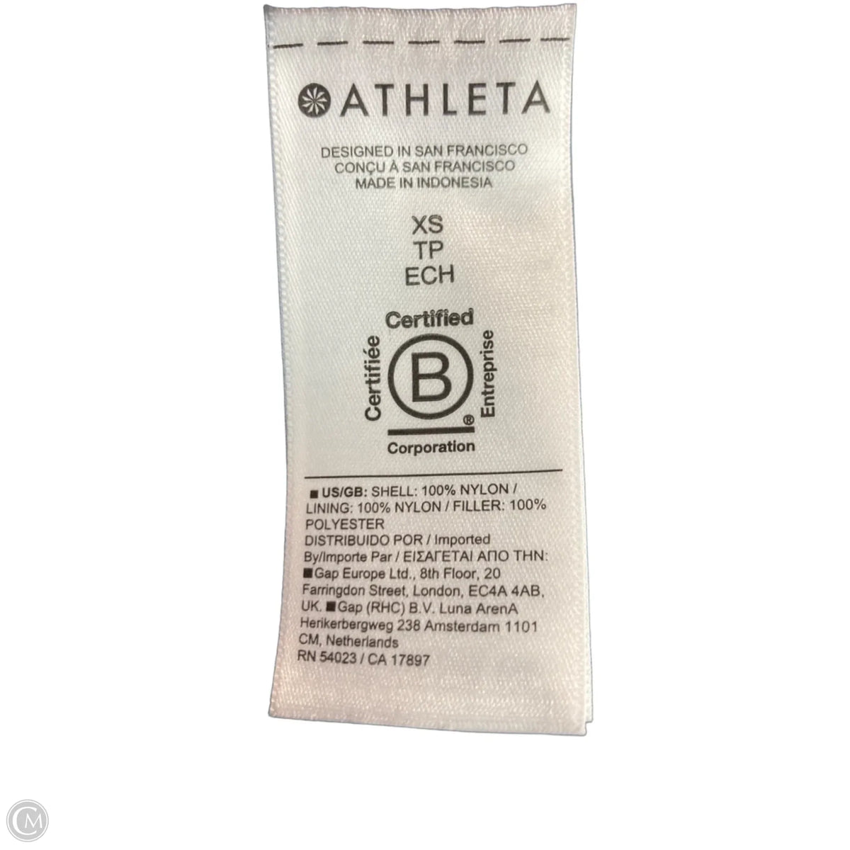 Jacket Puffer & Quilted By Athleta In Blue, Size: Xs