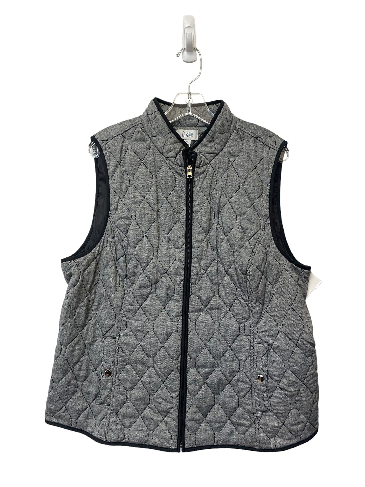 Grey Vest Other Croft And Barrow, Size 2x