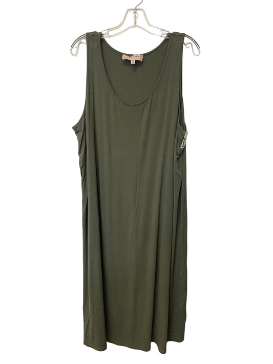 Green Top Sleeveless Basic Philosophy, Size 2x