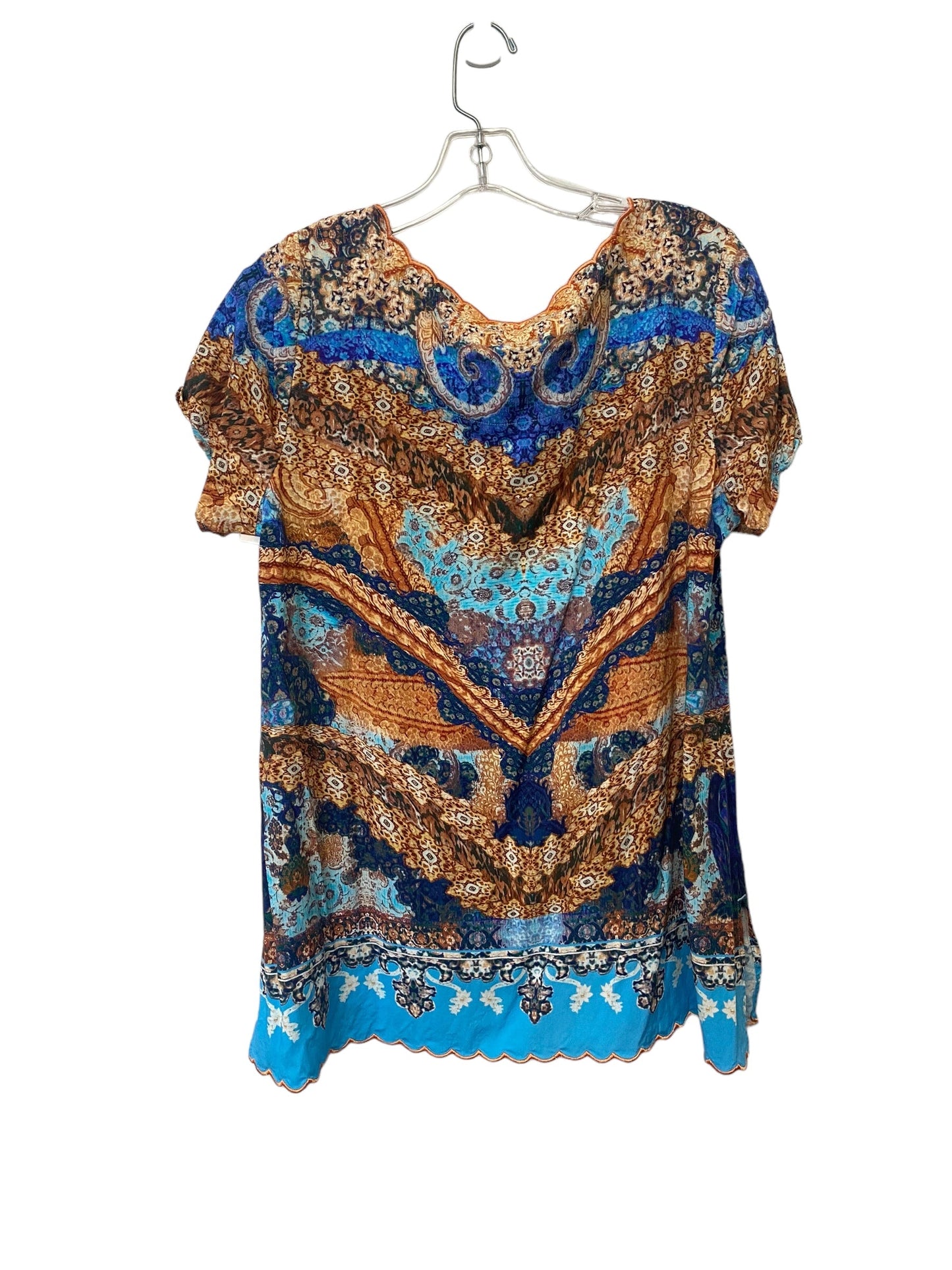 Multi-colored Top Short Sleeve Soft Surroundings, Size M
