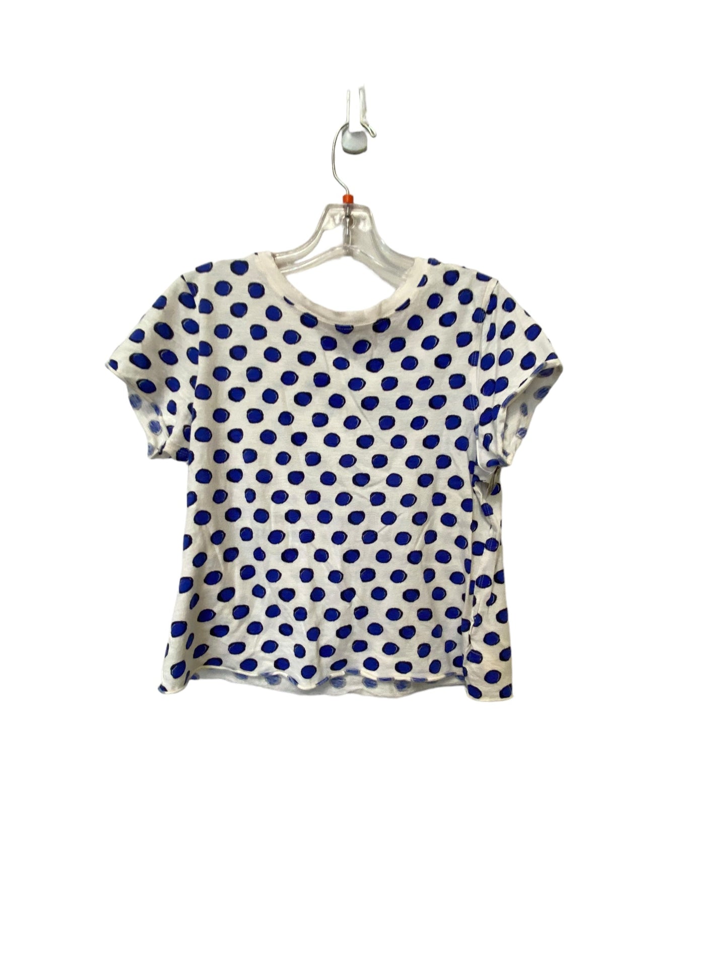 Top Short Sleeve By Maeve In Blue & White, Size: Xs