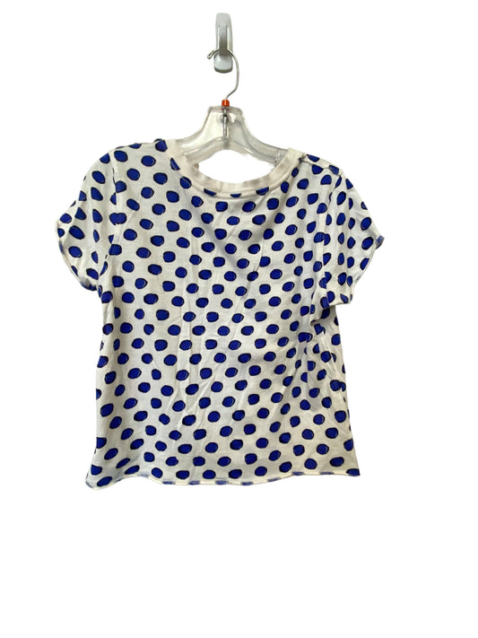 Top Short Sleeve By Maeve In Blue & White, Size: Xs