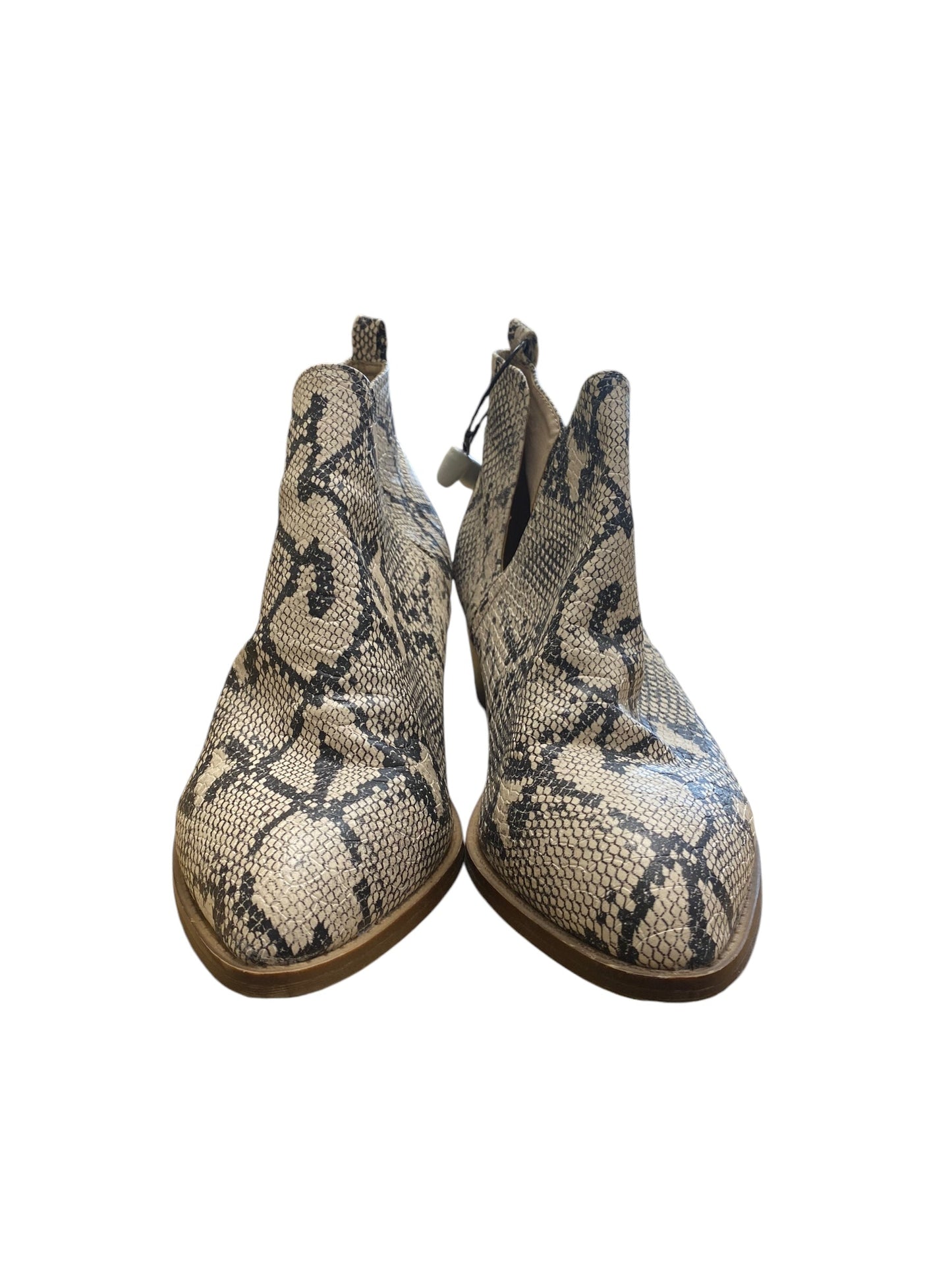 Boots Ankle Flats By Chinese Laundry In Snakeskin Print, Size: 9