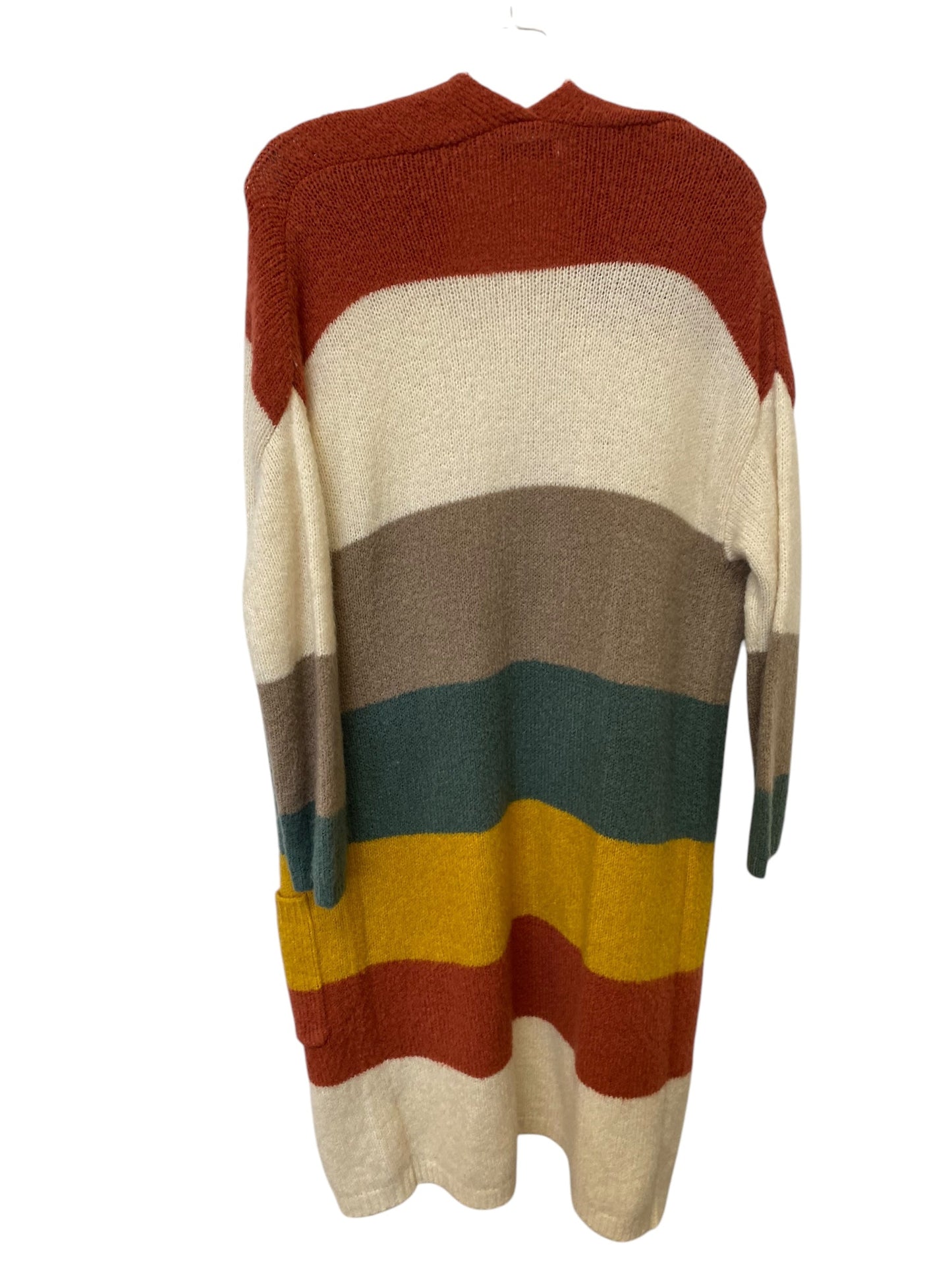 Sweater Cardigan By Active Usa In Multi-colored, Size: S