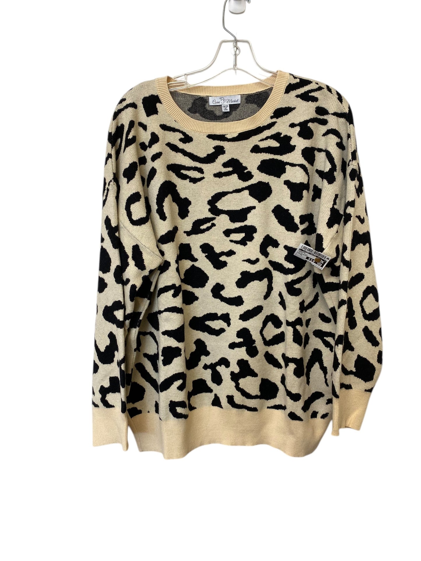 Sweater By Clothes Mentor In Animal Print, Size: 2x