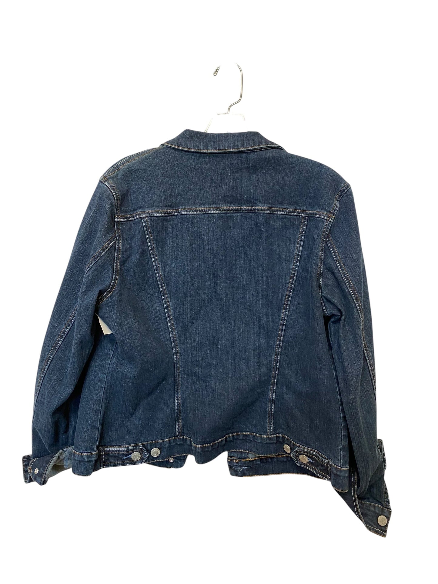 Jacket Denim By New York And Co In Blue Denim, Size: Xl