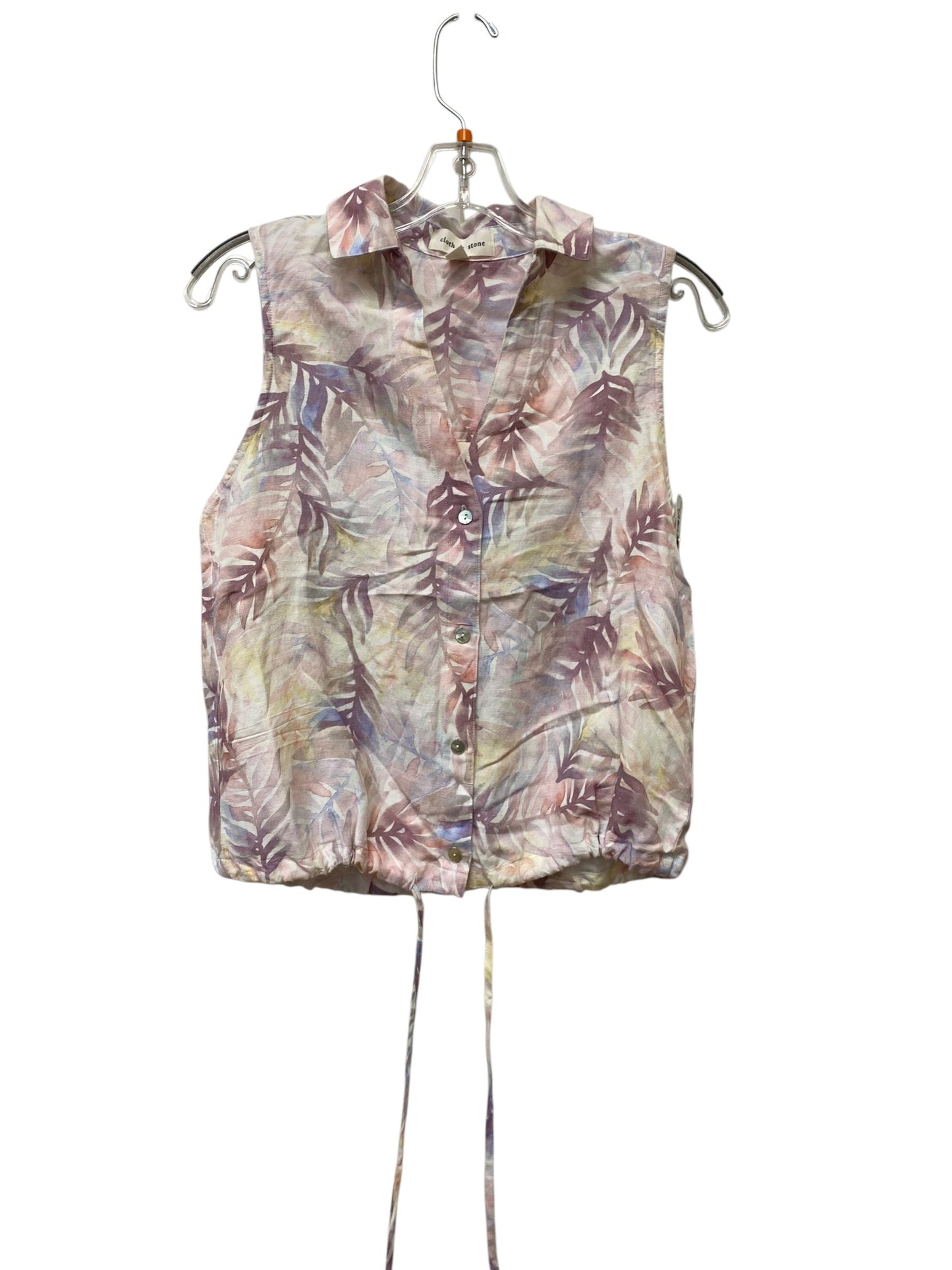 Top Sleeveless By Cloth & Stone In Floral Print, Size: Xs