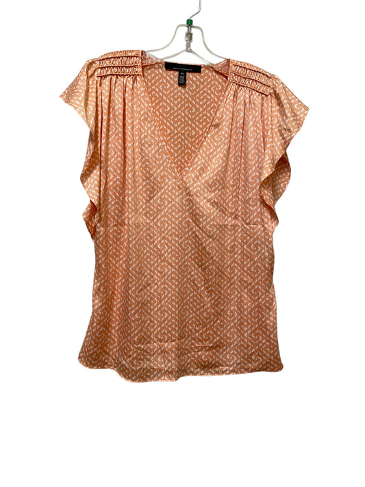 Top Short Sleeve By White House Black Market In Orange, Size: Xs