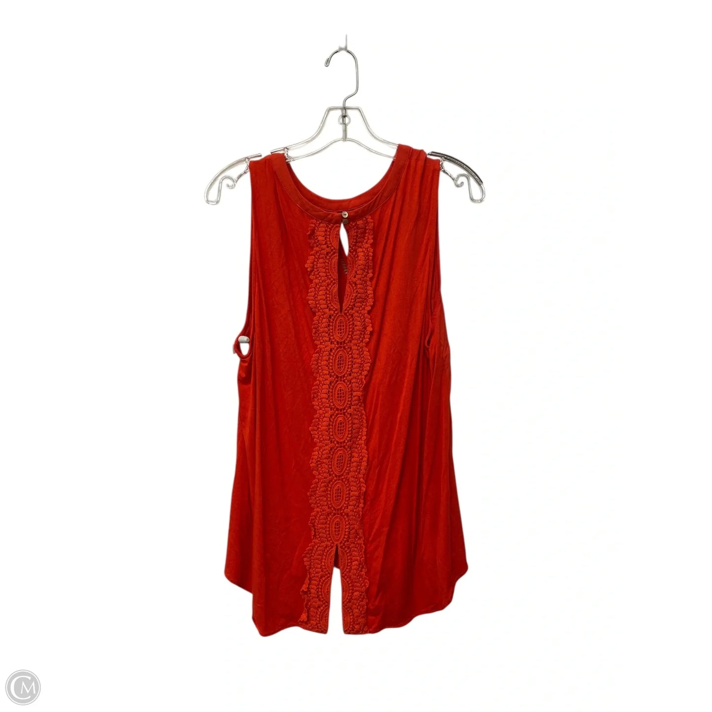 Top Sleeveless By Clothes Mentor In Orange, Size: Xl