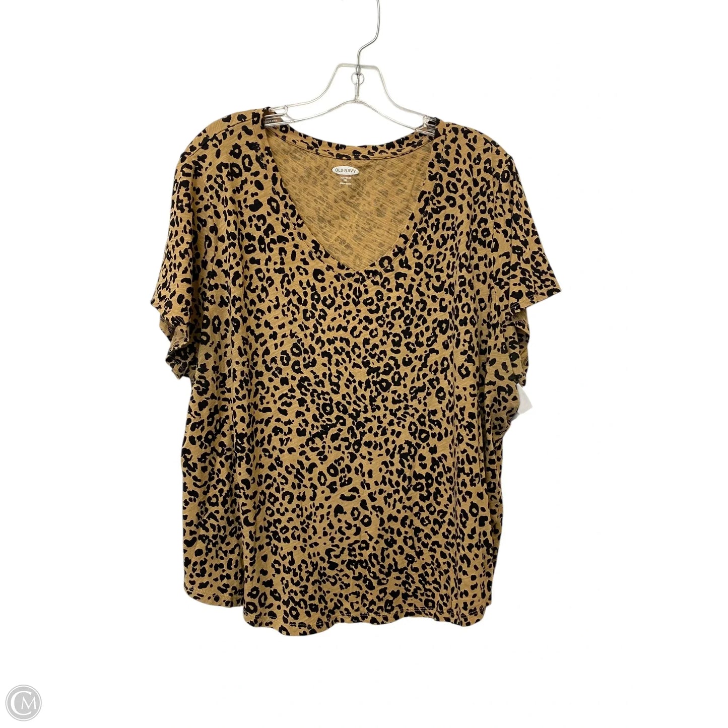 Top Short Sleeve By Old Navy In Animal Print, Size: 2x