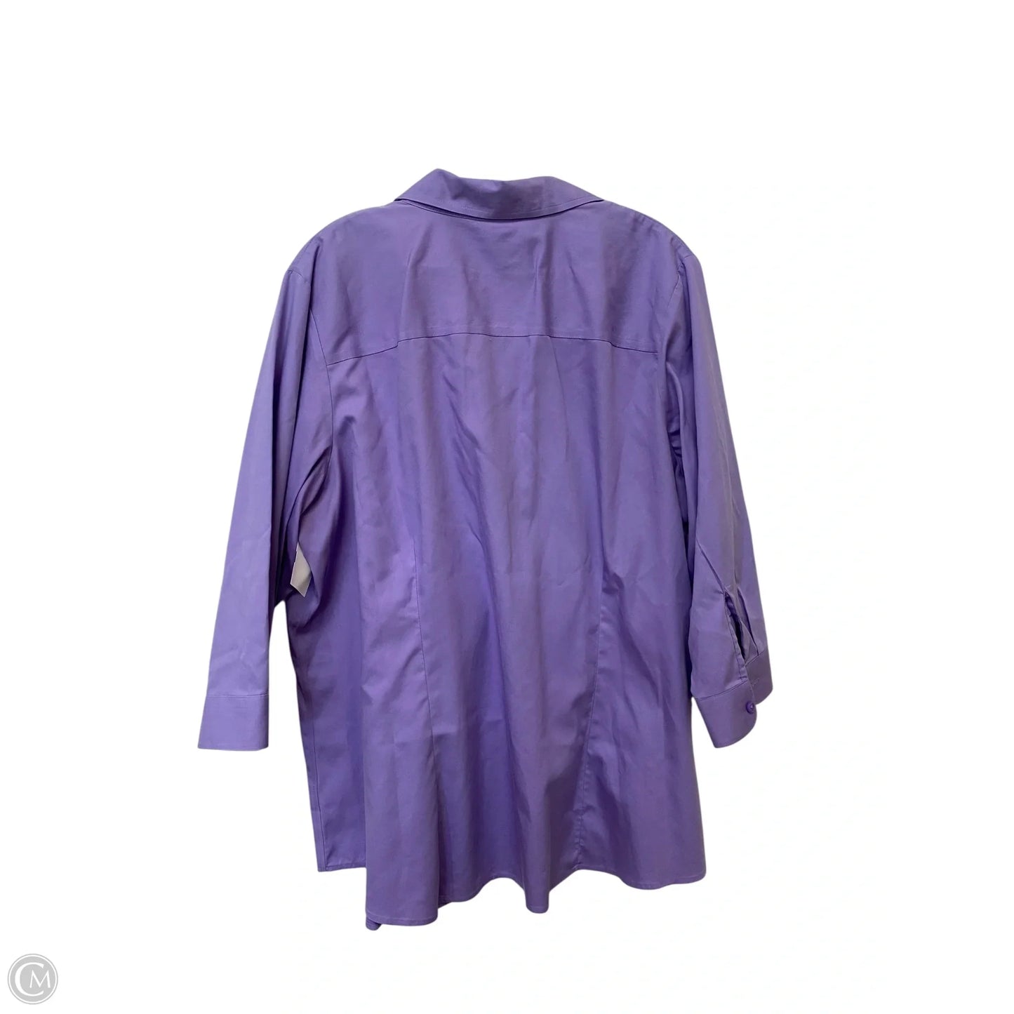 Top Long Sleeve By Coldwater Creek In Purple, Size: 2x