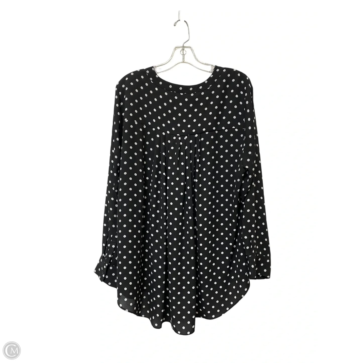 Top Long Sleeve By Lane Bryant In Polkadot Pattern, Size: 2x