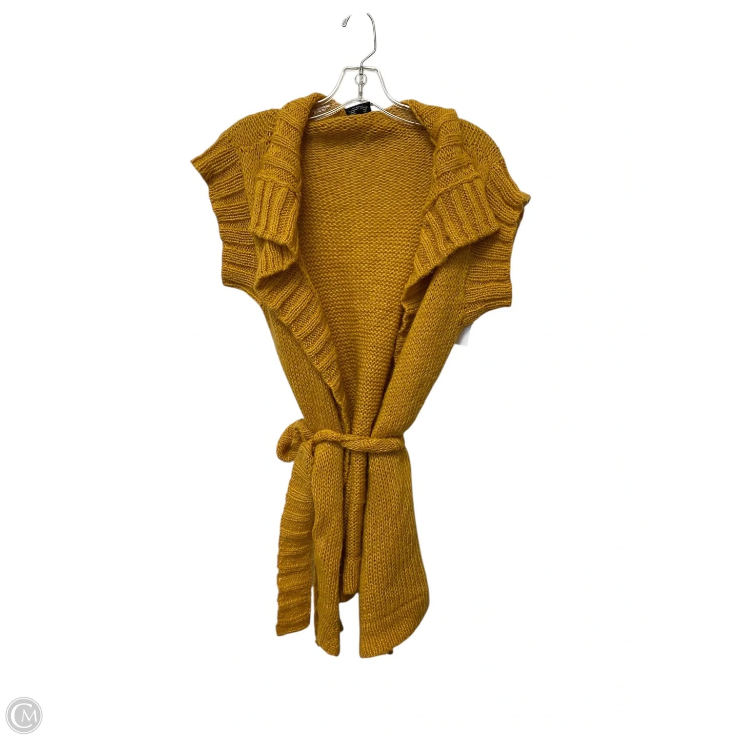 Sweater Cardigan By Wooden Ships In Yellow, Size: S