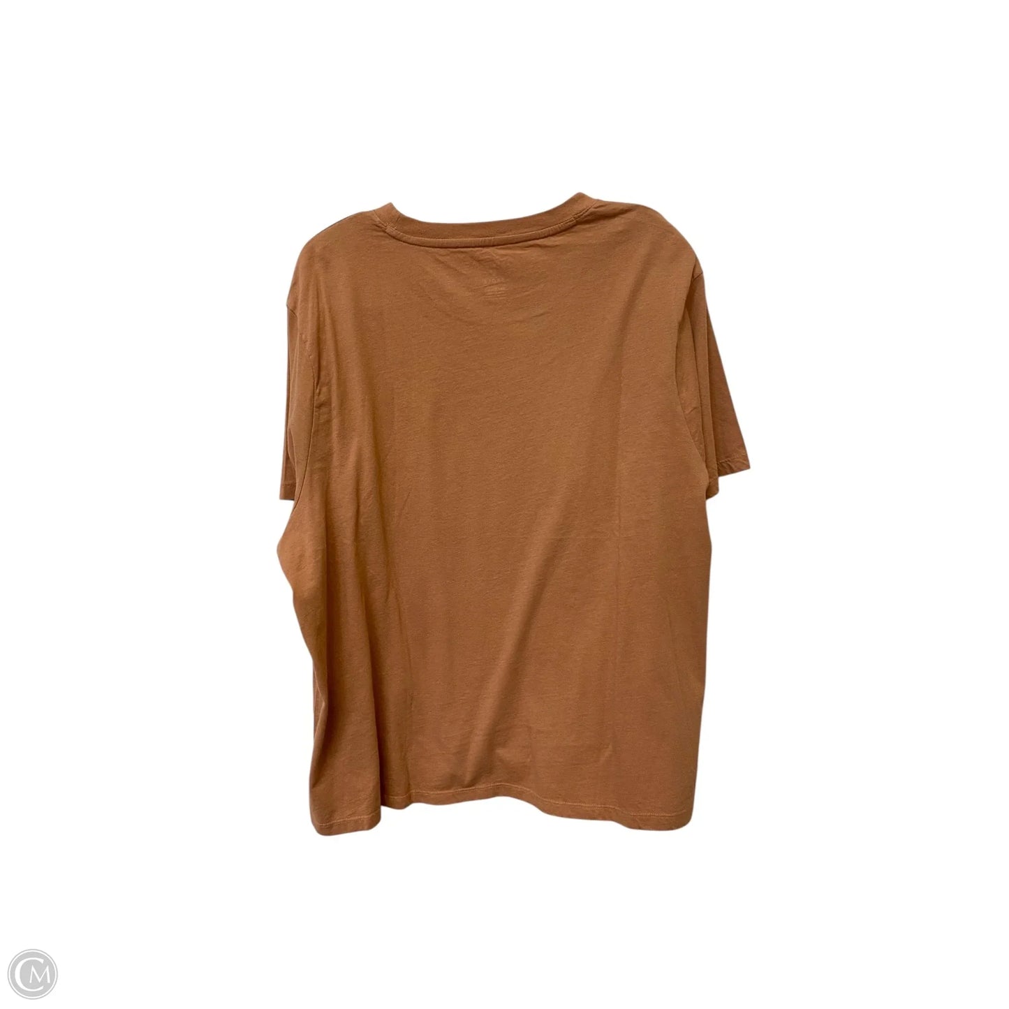 Top Short Sleeve By American Eagle In Brown, Size: 2x