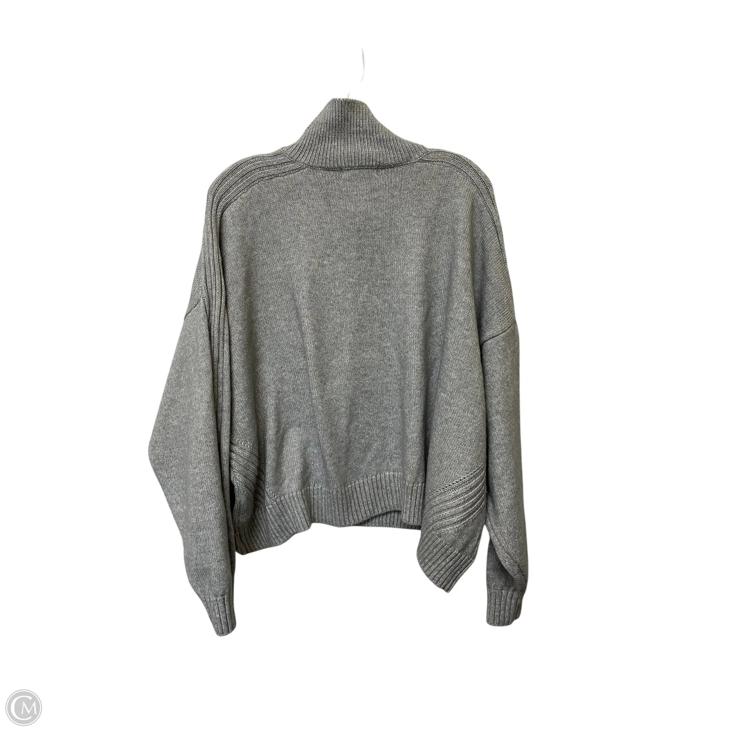 Sweater Cardigan By H&m In Grey, Size: 2x