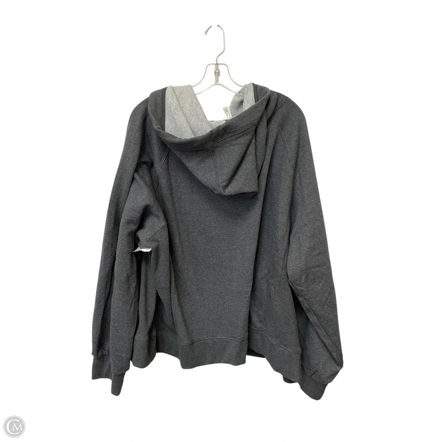 Sweatshirt Hoodie By Anthropologie In Grey, Size: 3x