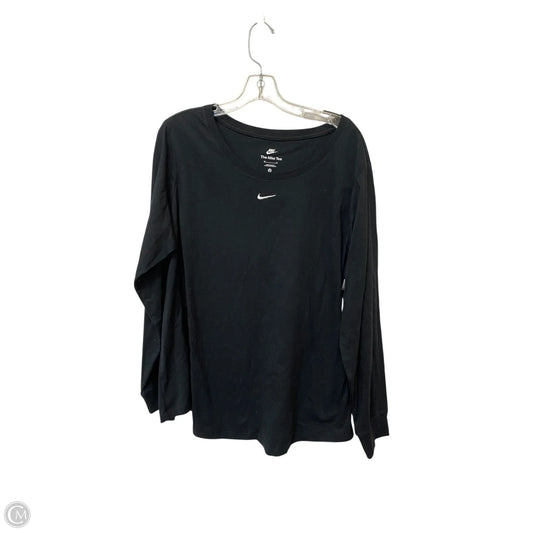 Top Long Sleeve By Nike Apparel In Black, Size: 2x