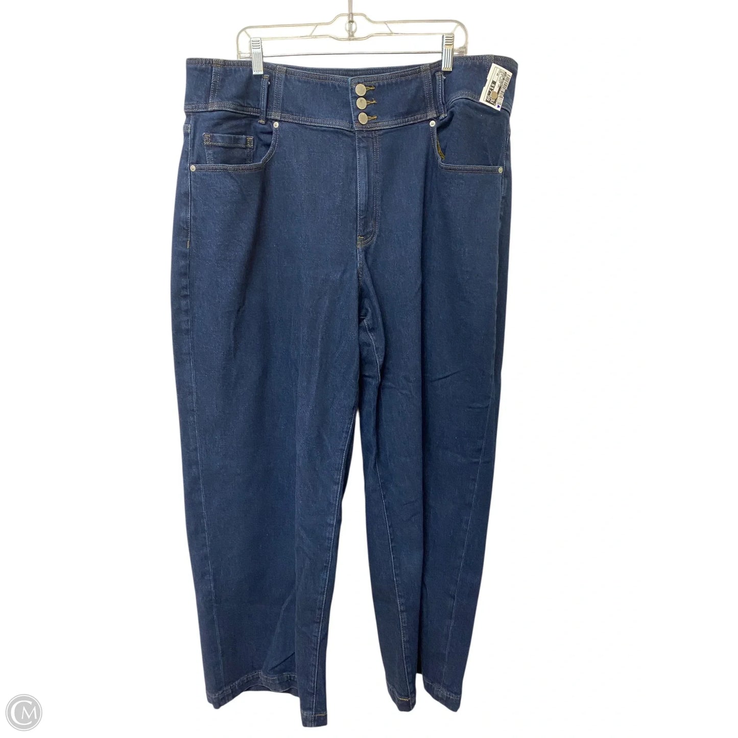 Jeans Wide Leg By Lane Bryant In Blue Denim, Size: 20