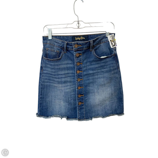 Skirt Mini & Short By Indigo Rein In Blue Denim, Size: 26